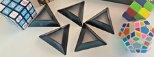 Rubix Cube Lot - stands, 4 cubes