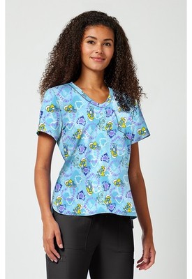 Smurfs Cherokee Scrubs Tooniforms V Neck Top TF797 SMSV
