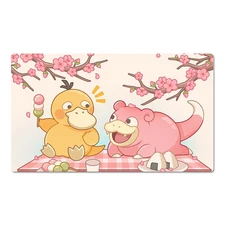 Psyduck Slowpoke Board Game Pokemon Playmat Card Play Mat TCG CCG Pad Mousepad 