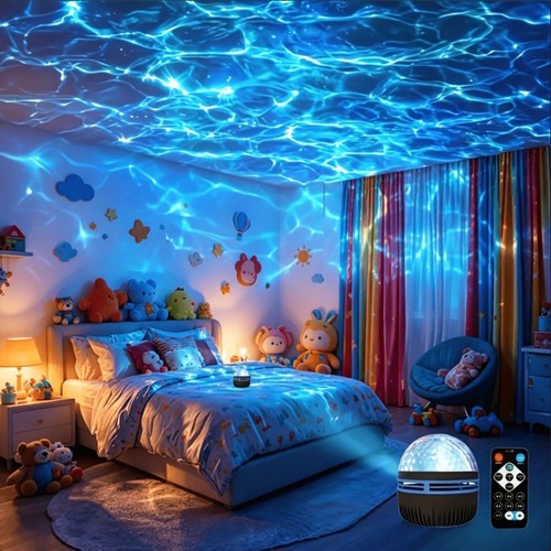 RGB Galaxy Star Projector Ocean Wave Ripple Night Light Bedroom | eBay