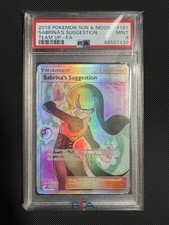 2019 POKEMON SUN & MOON TEAM UP #181 FULL ART/SABRINA'S SUGGESTION PSA 9 on eBay