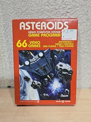 Vintage Atari 2600 Boxed Video Game - Asteroids - 1981 Release CIB - Sealed NEW