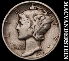 1939-D Silver Mercury Dime - Scarce  Better Date  No Reserve  #i4988