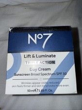 No7 LIFT LUMINATE TRIPLE ACTION Day CREAM SPF30 Cream 1.69oz 2729