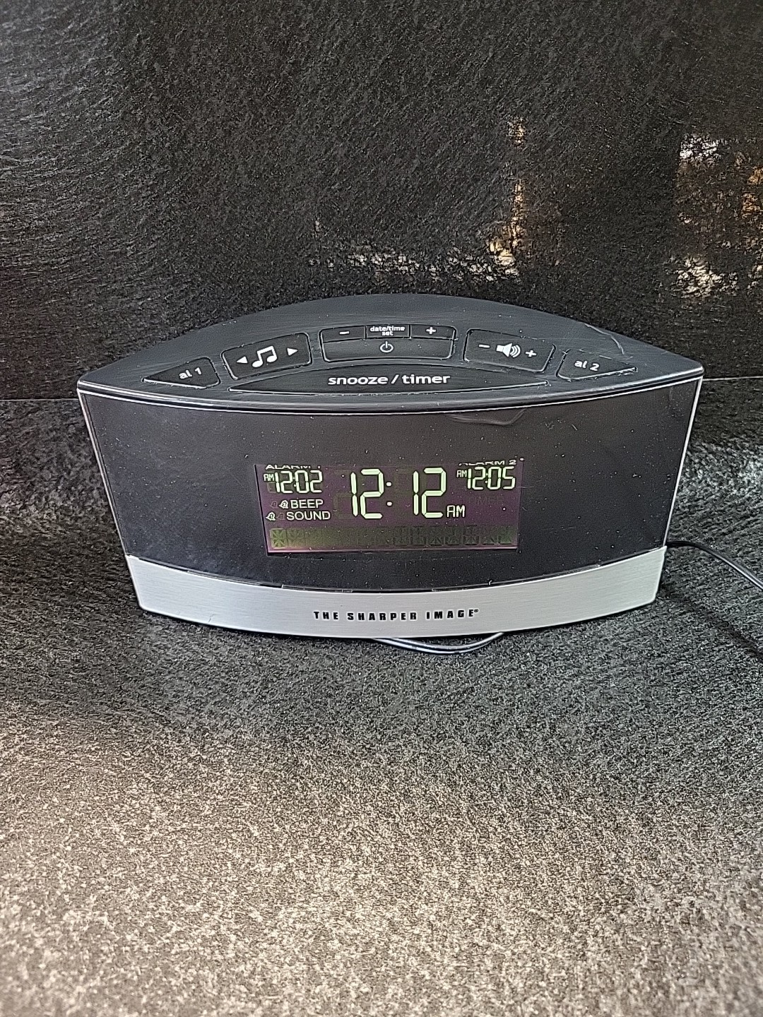 Tested - Sharper Image EC-B100 Sound Soother Dual Alarm Clock Nature Sounds FM
