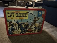 Very Rare 1955 Vintage WALT DISNEYS Davy Crockett Metal Lunchbox ADCO No Thermos