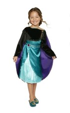 DISNEY FROZEN QUEEN ANNA CHILD COSTUME SIZE XS 3T- TEAL HALLOWEEN FREE SHIPPING