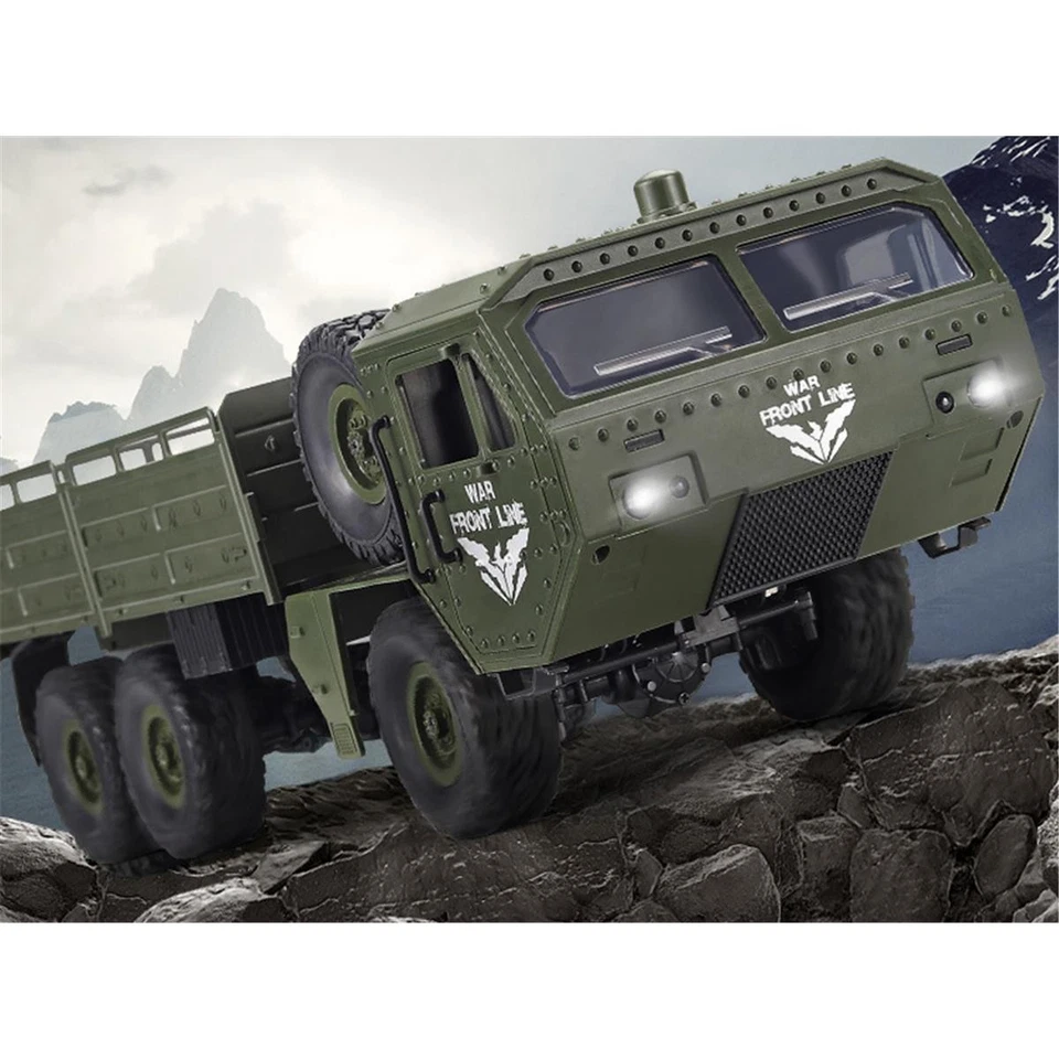 EFASO 1:16 RC 6WD Militär LKW Armee LKW Geländewagen RTR 6 Wheel RTR Komplett  - Bild 4 von 4