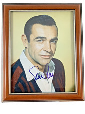 SEAN CONNERY YOUNG  SIGNED AUTOGRAPH FRAMED PHOTO 10 x 12