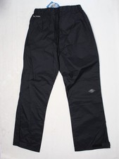 NEW Columbia Omnitech Pants Womens M Solid Black Nylon Waterproof Breathable