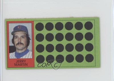 1981 Baseball Scratch-Off Separated Jerry Martin (Ball-Strike Indicator) #98 3a3