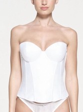 SKIMS Bridal Lace Corset Snow White CR-CAM-5410W Size S New