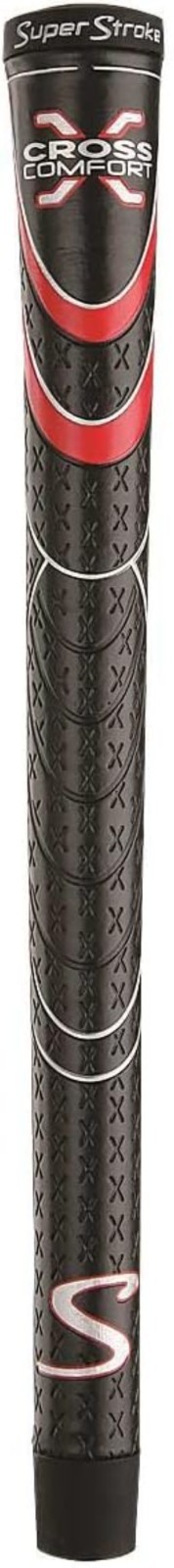 Super Stroke SuperStroke Cross Comfort Swing Grip, Black/Red