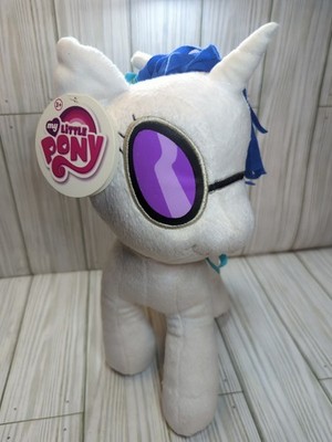 My Little Pony DJ Plush White Blue Music Notes Purple Glasses Hasbro 11'' 2013