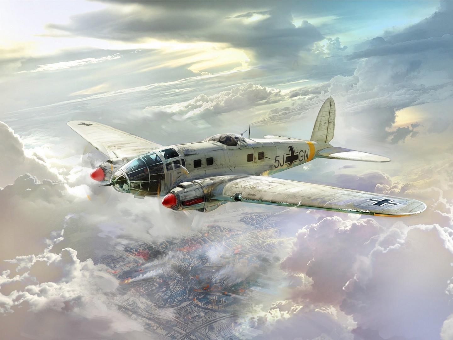 ICM 1:48 He 111H-16 WWII German Bomber Plastic Model Kit