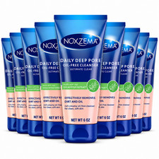 Noxzema Daily Deep Pore Oil-Free Face Cleanser 6 oz Ultimate Clear 10 Pack
