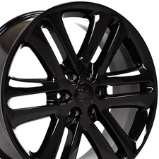 22 Wheel Fits Ford F150 Expedition Navigator Fr76 Black 3918 22x9