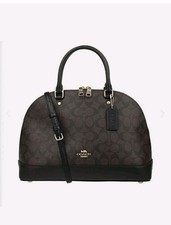 Coach F27583 Mini Sierra Signature Satchel Handbag - Black for