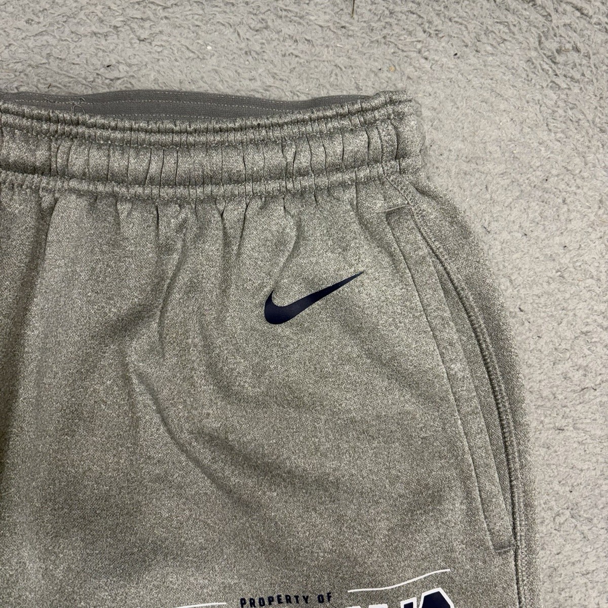 Nike Dallas Cowboys Pants Men Large Grey Blue Dri Fit Fleece