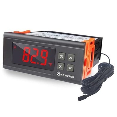 KETOTEK Digital Temperature Controller Fahrenheit &Centigrade Output: 16A