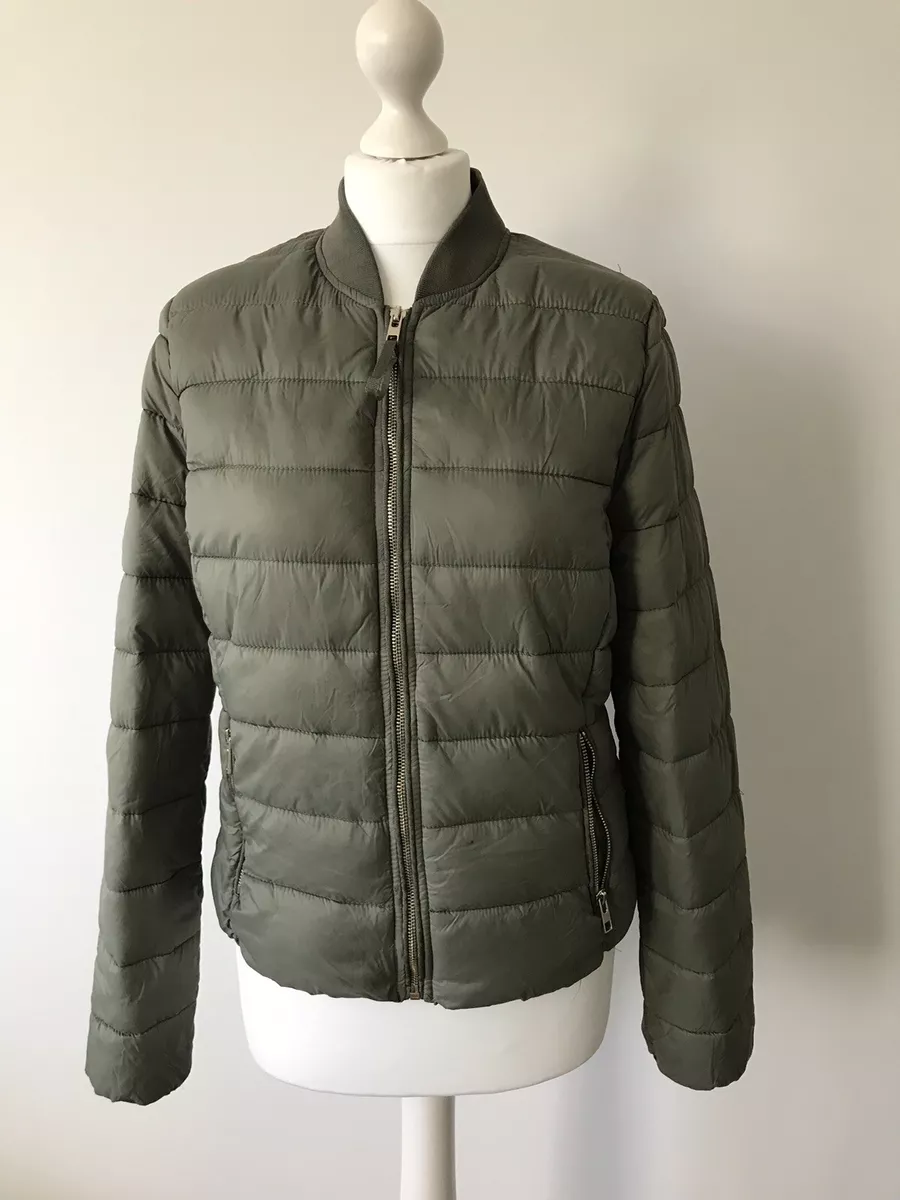 Bershka khaki hotsell jacket