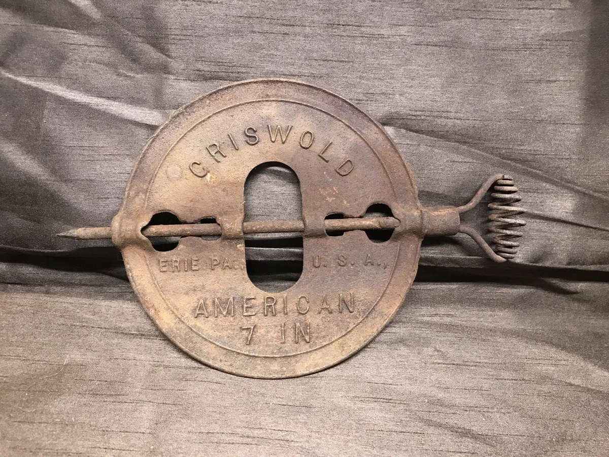 Vintage GRISWOLD Cast Iron 7” Wood Stove Pipe Damper | eBay