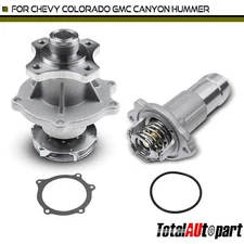 Water Pump w/ Coolant Thermostat Assembly for Chevrolet Colorado 2004-2012 GMC