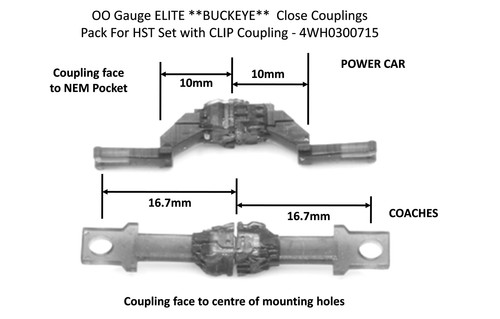 Hunt Magnetic Couplings ELITE **BUCKEYE** - Pack For HST Set With CLIP Couplings - Picture 3 of 4