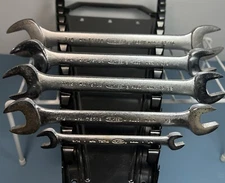 TRU-TEST COMBINATION, OPEN END, BOX WRENCHES LOT OF (5) USA