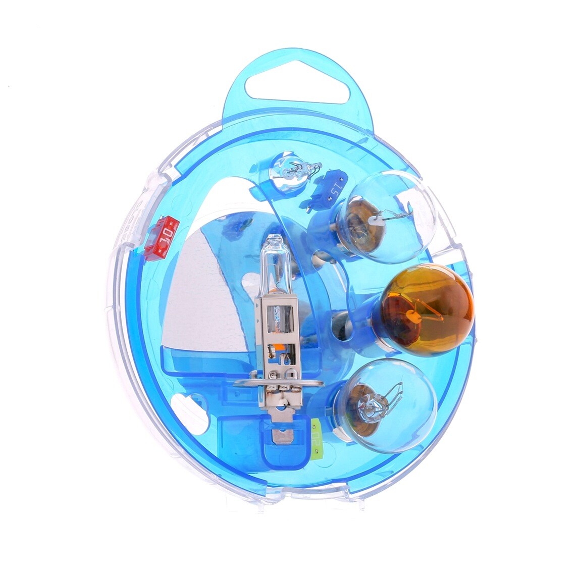 Phare grillé résolu grâce au kit ampoules H1 12V et sa boîte essentielle orange