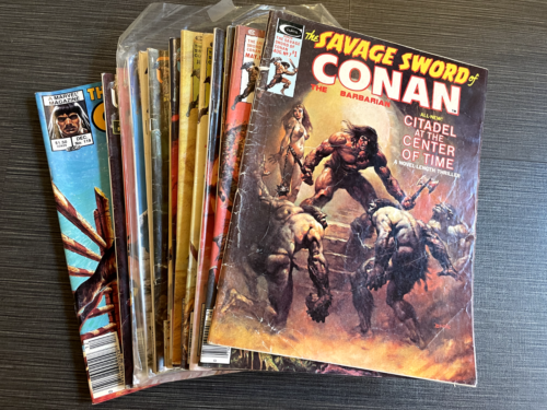 The Savage Sword of CONAN #7-119 1975 LOT of 14 Bronze Age Marvel Comic Magazine - Picture 1 of 3