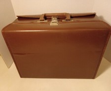 Vintage Audio Cassette Carry Case, Holds 60 Tapes, Brown, Service Mfg Co, USA