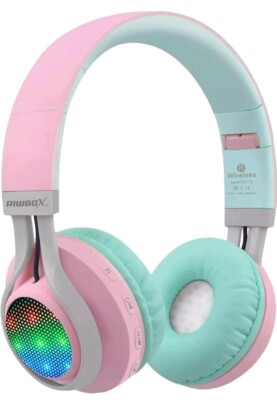 Riwbox WT-7S Bluetooth Headphones Light Up, Foldable Stero Wireless Headset 161