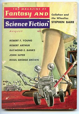 Fantasy and Science Fiction Vol 19, No 2. August 1960  Approx grading :Good