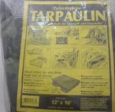 Stansport T-116-1 12 Ft x 16 Ft Green Rip Stop Polyethylene Tarp