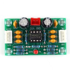 DC 12-30V NE5532 OP-AMP Stereo Audio Preamp Preamplifier Board Dual Channel NEW