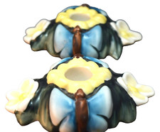 Fulper American Art Pottery Vivid Butterfly &...