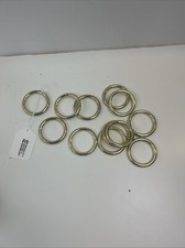 Metal Macrame Rings, 1 3/4 Inch Diameter, Gold Tone, 10 Pack