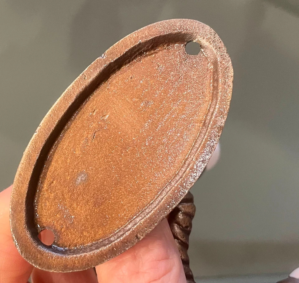 Vintage Brass Porcelain Knob 3 Hooks Wall Mount Towel Hanger Coat Hooks Metal - Image 3 of 4