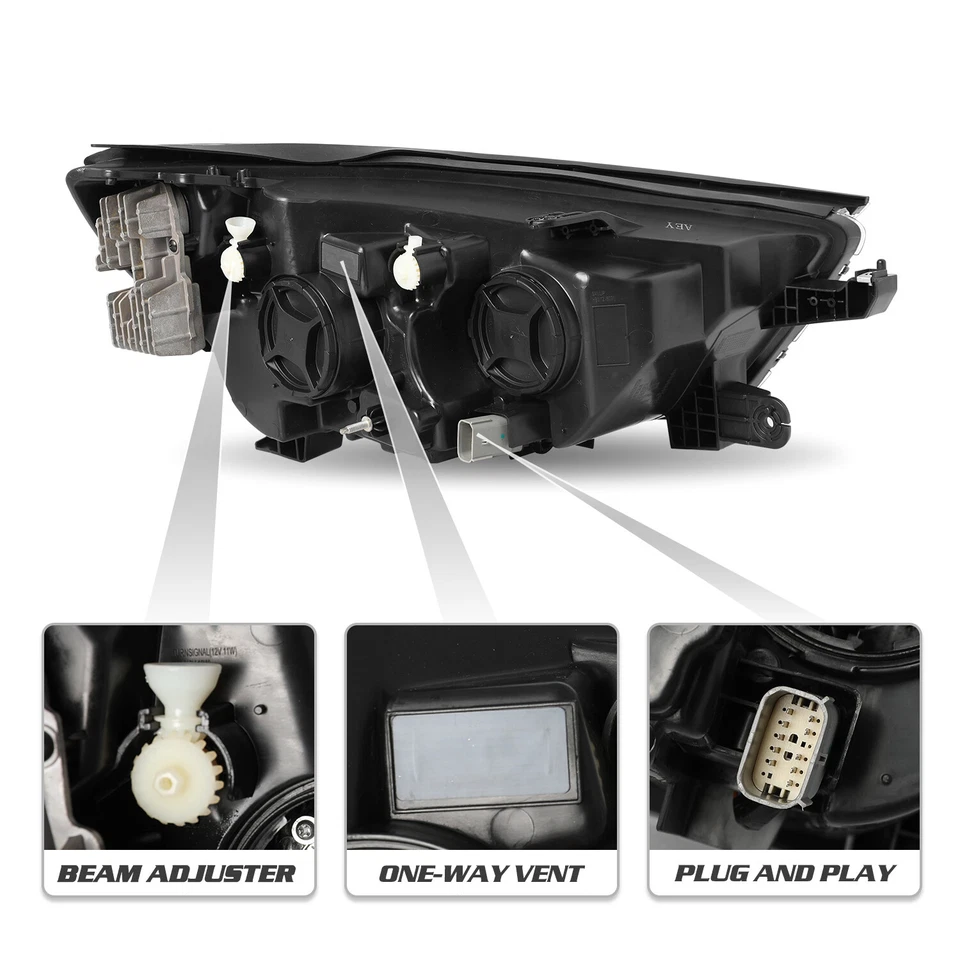 Para Buick Encore 2017-2022 con faros halógenos LED DRL lado del conductor izquierdo con bombillas Foto 4 de 4