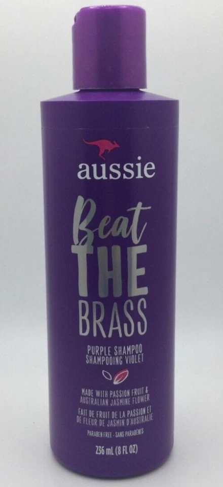 Aussie Beat The Brass Paraben-Free Purple Shampoo for Colored Hair, 8 Oz (4PK) - Image 2 of 3