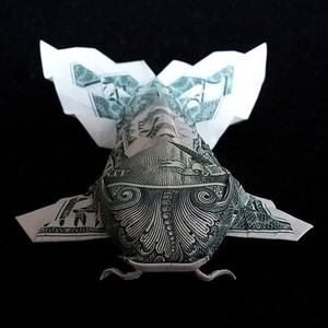 Details About Origami Dollar Koi Fish Fluffy Tail 3d Money Pisces Japanese Pond 1 Dollar Bill