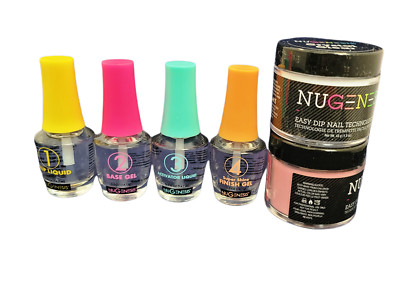 Nugenesis Dipping Powder Starter kit (6pcs) W/2oz jar Clear + Color choice Part2