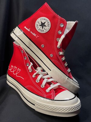 Size 8 - Converse Chuck 70 High Valentine's Day - Red- 171117C | eBay