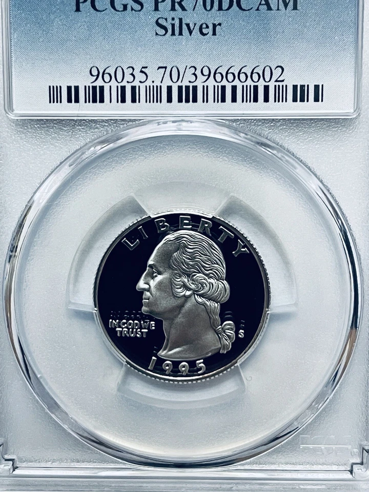 1995-S Washington Quarter Silver PCGS PR70DCAM - Image 3 of 4