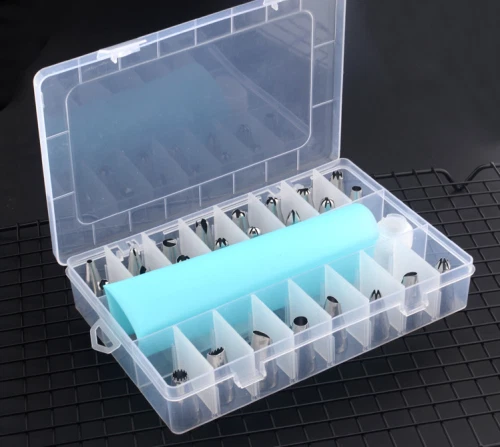 24pcs Icing Decorating Set Cake Decoration Equipment Pastry Bag + Piping Nozzles - Image 2 of 4