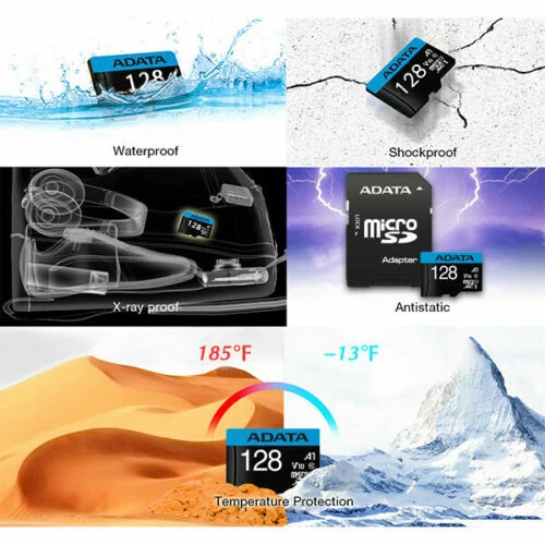 16 32 64 128GB Micro SD Card Memory TF Class 10 Samsung Nintendo Switch Adapter - Image 2 of 4