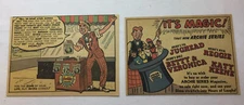 two ARCHIE COMICS comic book ads ~ 1950's ~ 4.5x6.5