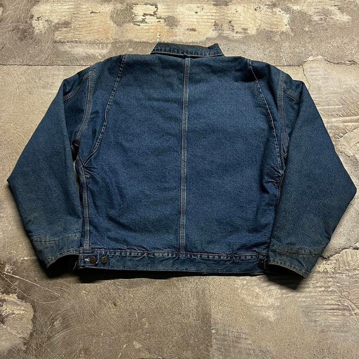 VINTAGE CARHARTT DETROIT JP1088 DENIM AZTEC BLANKET LINED VINTAGE CARHARTT DETROIT JP1088 DENIM AZTEC BLANKET LINED
