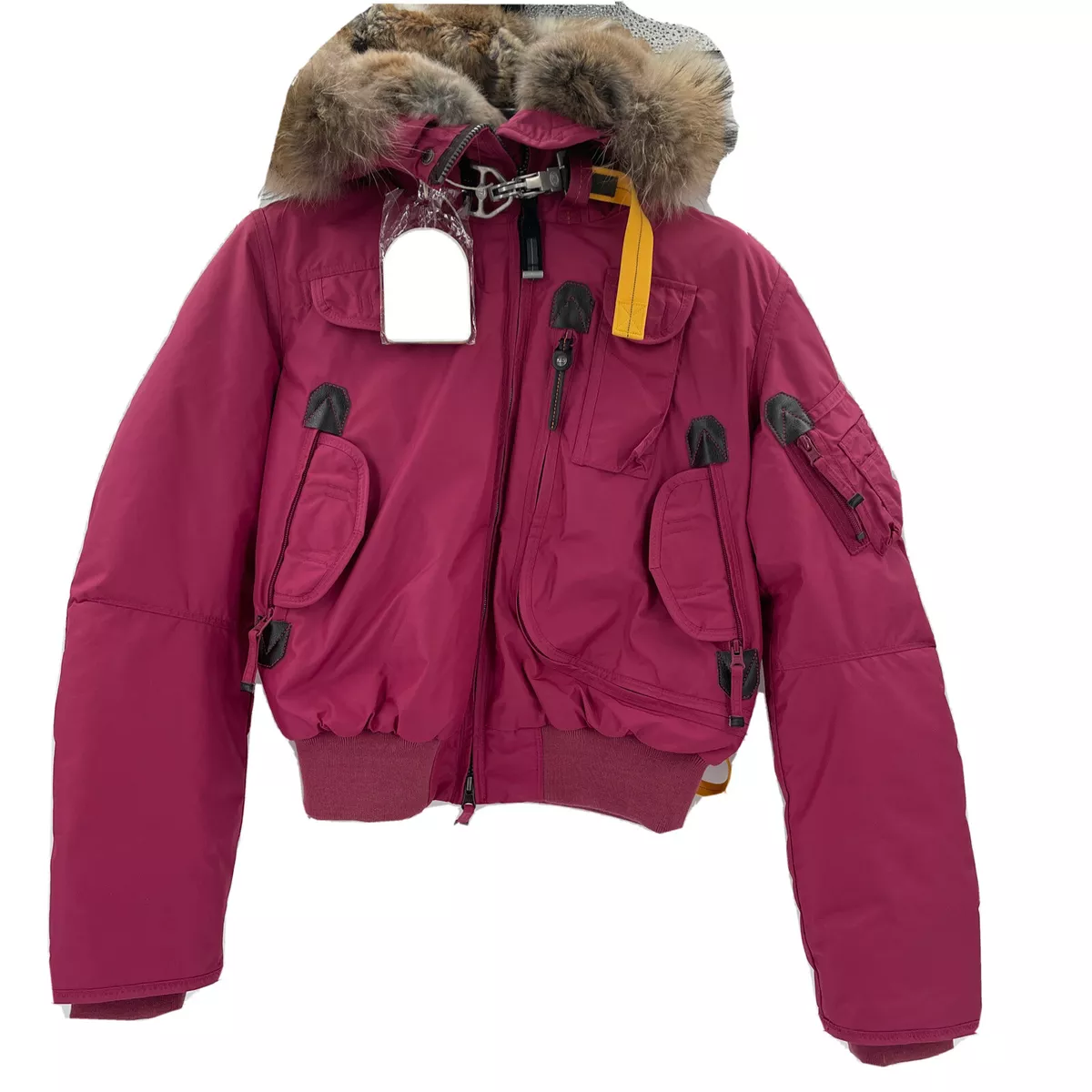 Parajumpers Masterpiece Series Gobi Bomber Jacket Womens 8 Medium Fur Hood